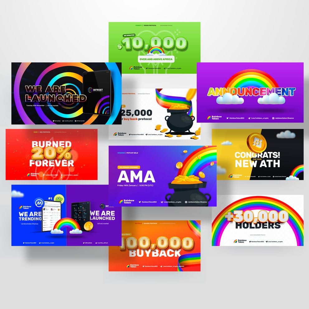 mambo agencia creativa rainbow token social media mockup 1