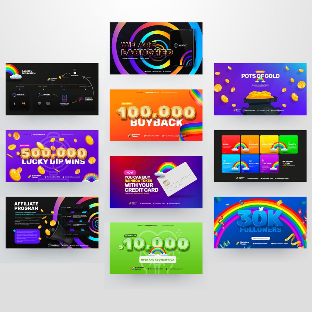 mambo agencia creativa rainbow token social media mockup 3